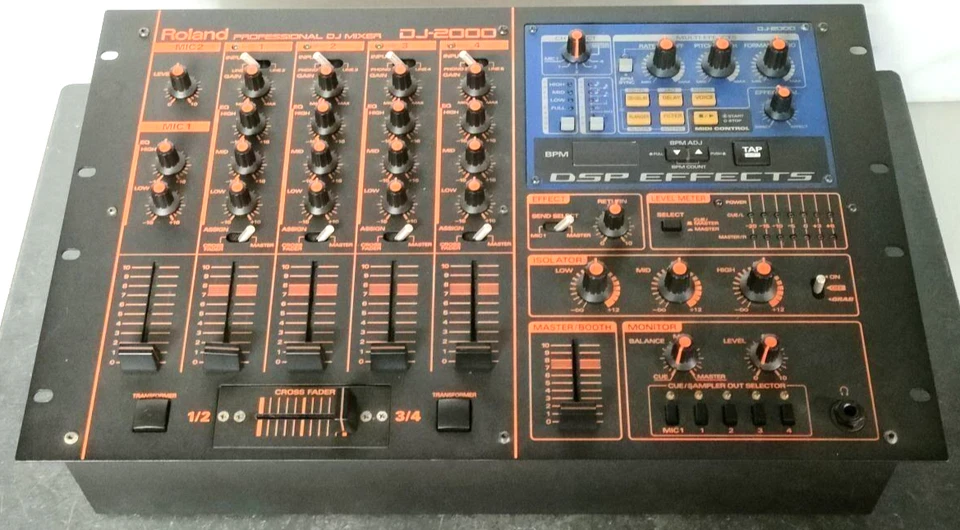 Roland DJ 2000 Professional DJ Mixer 4 Channel DSP Effects Tested - Image 1 of 4