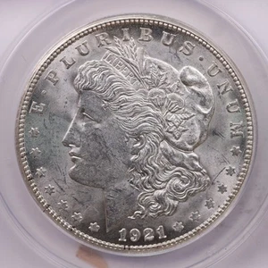 1921-S Morgan Silber Dollar., ANACS MS62., erschwingliche Münze., Ladenverkauf #18218 - Bild 1 von 3