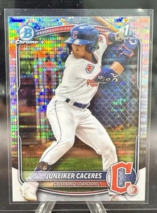 JUNEIKER CACERES 2025 BOWMAN CHROME 1ST PULSAR REFRACTOR F /399 Q5584 - Picture 1 of 2