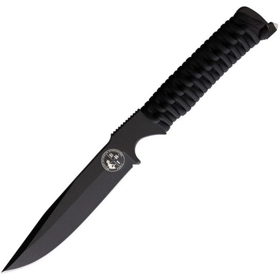 WildSteer Sandvik Stainless Blade Fixed Knife Black Paracord Handle - BRI3113 — 第 1/1 张图片