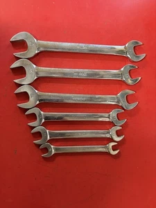 Juego de llaves de extremo abierto métricas de 6 piezas a presión con logotipo antiguo 10 mm-22 mm - Imagen 1 de 8