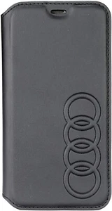 AUDI LEDER HÜLLE SCHWARZ FÜR IPHONE X / XS - Bild 1 von 1