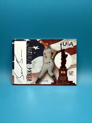 Blake Beavan 2007 USA Baseball Junior Black Ink Auto Jersey AJ-30 054/295 - Image 1 of 2
