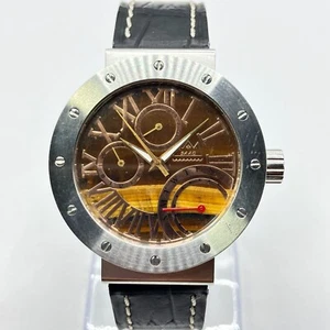 SAAD PARTNER AW18/106 Orologio Uomo Cronografo Quarzo 40mm Pietra Naturale Giappone - Foto 1 di 10