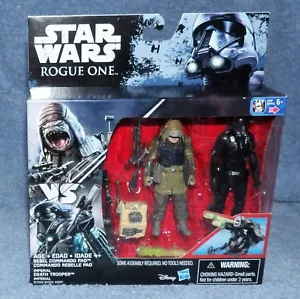 JUEGO DE FIGURAS DE Star Wars 2016 rogue one rebel commando pao & death trooper - Imagen 1 de 6