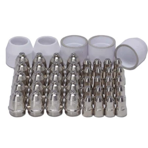 Kit consumabili torcia taglio plasma P-80 elettrodo ugello punta scudo tazza 45pz - Foto 1 di 12