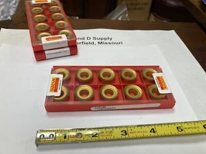 Pack of 10, Genuine Sandvik 5740537, Carbide Inserts, RCKT 20 06 M0-MM 2040 - Picture 1 of 3