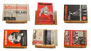 LOTTA CONTINUA-QUOTIDIANO POLITICO N. 6 NUMERI ANNI 1970/71 & 72-LEGGI NOTE INT. - Foto 1 di 8