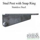Casement Sash Bracket Stud Post With Snap Ring Right Handed Bracket
