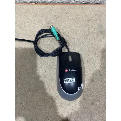 Labtec M-SBG91A Mechanical Wheel Mouse Black & Grey Wired 3-Buttons Scroll Wheel - Image 1 of 4