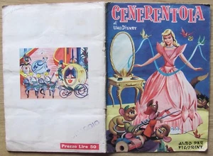 ALBUM FIGURINE CENERENTOLA - DISNEY - Ed. Lampo anni '50 COMPLETO (-41)* OTTIMO! - Foto 1 di 9