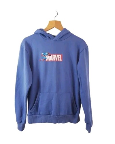 DIOR MARVEL Hoodie Men’s Jumper Sweater Hooded Blue Size M