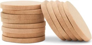 Wood Discs and Tokens, 1-1/2 x 1/8 inch Wooden Coins, Pack of 100 Wood Circles - Picture 1 of 4
