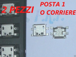 CONNETTORE RICARICA ( 2 PEZZI ) JACK MICRO USB PER Ngm Dynamic maxi - Foto 1 di 1