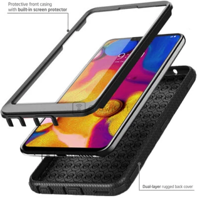 REFINED ARMOR SHOCKPROOF RUGGED Tank Phone Case Cover +BUILT-IN SCREEN PROTECTOR - Image 1 of 4