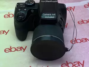 FRONT SLIP-ON PUSH-UP LENS CAP DIRECTLY TO CAMERA: NIKON COOLPIX P80 +HOLDER RD - Picture 1 of 8