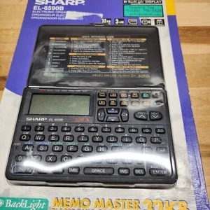 NIP SHARP EL-6590B MEMO MASTER Electronic Organizer 32kb 9 BUILT-IN FUNCTIONS - Picture 1 of 2