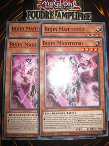 YU-GI-OH! PLAYSET (LOT DE 4) BUJIN MAHITOTSU LIOV-FR014 EDITION 1 FRANCAIS NEUF - Picture 1 of 1