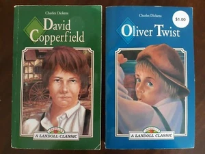 2 Landoll Classics by Charles Dickens - Oliver Twist and David Copperfield - PB - Picture 1 of 12