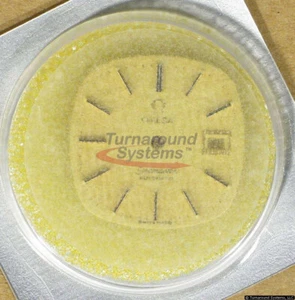 Omega Damen Seamaster Zifferblatt, Gold mit Gold & schwarzen Markierungen, 20mm, top - Bild 1 von 2