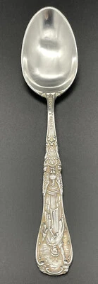 Cuchara de recuerdo Tiffany de plata esterlina con estatua de la libertad de Nueva York sin monograma Foto 1 de 4