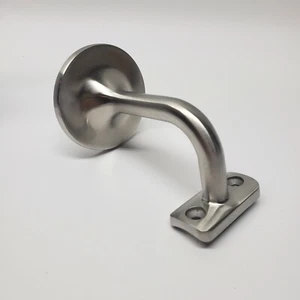 CRL Gebürsteter Edelstahl Verdeckte Aufputz Handgeländer Halterung KOSTENLOSER VERSAND - Bild 1 von 10