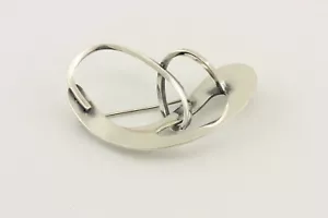 Bill Tendler sterling silver brooch pin estate vintage 7.8g 3 inch ca 1960 - Picture 1 of 4