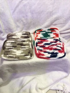 Topflappen Handarbeit Vintage Neu unbenutzter Zustand bunt 4er Set - Bild 1 von 5