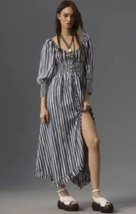Vestido midi de novia manga larga By Anthropologie talla L - Imagen 1 de 14