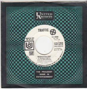 TRAFFIC (STEVE WINWOOD) - MEDICATED GOO/PEARLY QUEEN - PROMO UNITED ARTISTS 45 - Picture 1 of 2