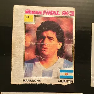 Diego Maradona Ulker 1990 Scheda Finale Mondiali #61 (Pop 1) - Foto 1 di 3