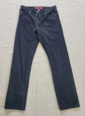 Mens 33x34 Vintage Guess Jeans Cotton Black Wash Straight Leg Jean USA - Image 1 of 4