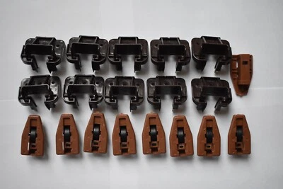 10x Guía de cajón Kenlin Rite Trak I deslizamiento con rodillo de parada y tornillos, envío rápido Foto 1 de 3