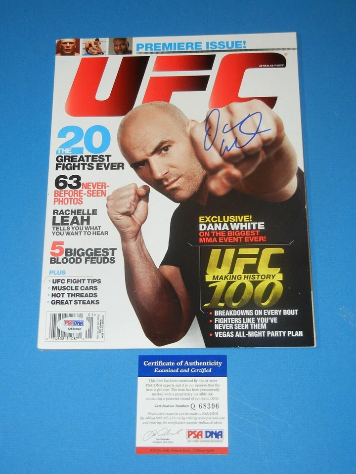 DANA WHITE SIGNED 1st ISSUE OF UFC MAGAZINE ,MMA psa/dna - Image 1 of 1