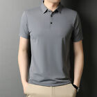 ZONBAILON Men's Solid Versatile Summer Lightweight Short Sleeve Polo Shirt