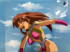 Voltage Fighter Gowcaizer Anime Cel Douga Sexy Karin Son 1996 Neo Geo - Picture 1 of 3