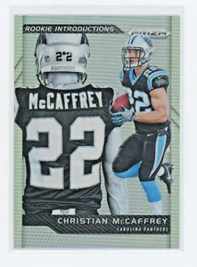 CHRISTIAN MCCAFFREY 2017 PANINI PRIZM ROOKIE INTRODUCTIONS SILVER PRIZM PANTHERS - Picture 1 of 2