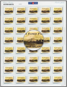 PICTURE POSTAGE = The Fernie Fire 1908 Tragedy = Canada 2011  MNH - Foto 1 di 4