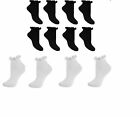  Czarne białe dziewczęce falbaniaste koronkowe skarpetki do kostek rozmiar wiek 2-20 lat