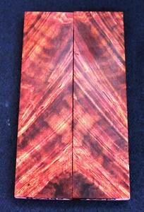 Stabilized Dyed Maple Burl Wood Blank Knife Scales/Pistol Grip (BV390) 2Pc - Picture 1 of 2