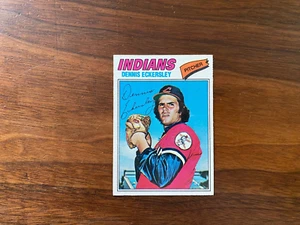 1977 TOPPS #525 DENNIS ECKERSLEY INDIANS EXMT to NRMT - Picture 1 of 3