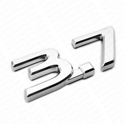 Placa de identificación emblema marcador guardabarros izquierdo o derecho ABS cromo para Infiniti 3.7 Foto 1 de 4