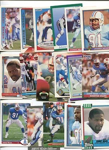 Johnny Meads 17 Karten Lot alle verschieden Nicholls St. Colonels / Houston Oilers - Bild 1 von 1