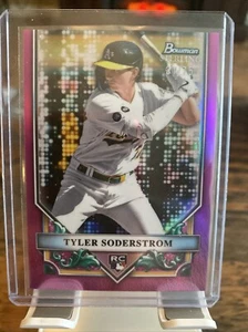 2024 Bowman Sterling Tyler Soderstrom /75 RC #BSR-44 Oakland -7 Base /8 Card Lot - Picture 1 of 5