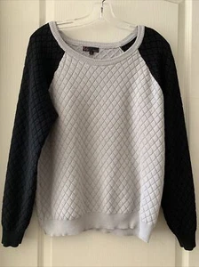 VTG EUC T/O Women's Sweater Long Sleeves Black/Gray size XL - Picture 1 of 9