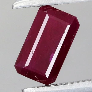 0.59ct Octagon 6.56x3.82mm Natural Heated Red Ruby, Africa Gemstone - Picture 1 of 4