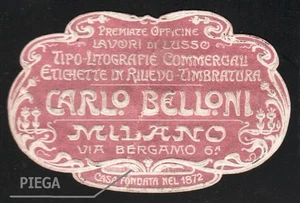 ER10301 Erinnofilo Pubblicitario: Carlo Belloni - Tipo-Lito Milano - Imagen 1 de 1