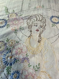 Antique Victorian Crocheted Bedspread Ivory Double/Queen 90”x75” 1800s? Unique - Picture 1 of 24