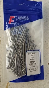 ForgeFix 500NLOH65B Oval Lost Head Nail Bright 65mm Bag Weight 500g Nails - Picture 1 of 3