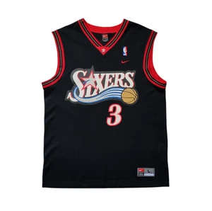 Vintage Philadelphia 76ers Sixers Allen Iverson Nike Basketball Jersey size L - Picture 1 of 9